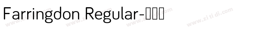 Farringdon Regular字体转换